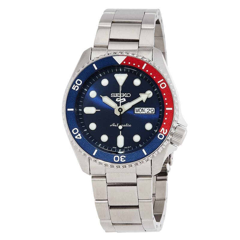 Seiko 5 Automatic Blue Dial Pepsi Bezel